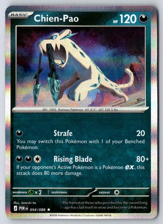 Chien-Pao 054/088 Rare Perfect Order Pokemon Holo Near Mint