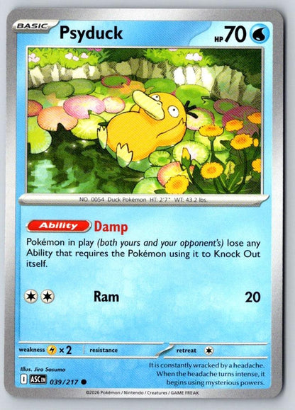 Psyduck 039/217 Common Ascended Heroes Pokemon Near Mint