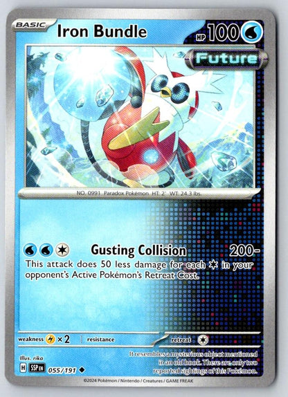 Iron Bundle 055/191 Uncommon Surging Sparks Pokemon Near Mint