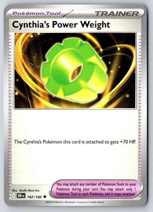 Cynthia's Power Weight 162/182 Uncommon Destined Rivals Pokemon Near Mint