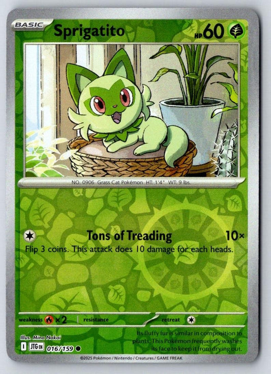 Sprigatito 016/159 Common Journey Together Pokemon Near Mint