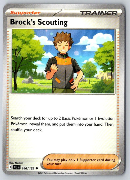 Brock's Scouting 146/159 Uncommon Journey Together Pokemon Near Mint