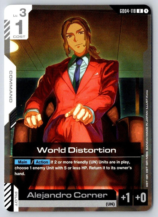 World Distortion GD04-118 UC Phantom Aria Gundam Near Mint