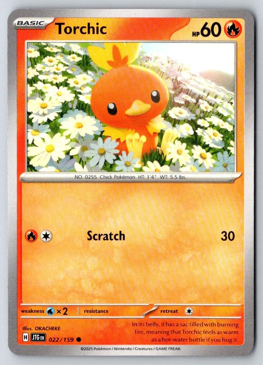 Torchic 022/159 Common Journey Together Pokemon Near Mint