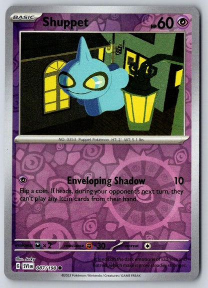 Shuppet 087/198 Common Scarlet & Violet Pokemon Near Mint