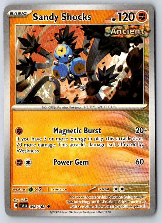 Sandy Shocks 098/162 Uncommon Temporal Forces Pokemon Near Mint