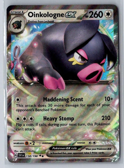 Oinkologne ex 158/198 Double Rare Scarlet & Violet Pokemon Near Mint