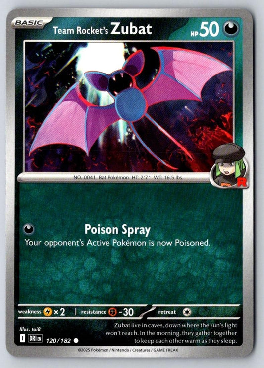 Team Rocket's Zubat 120/182 Common Destined Rivals Pokemon Near Mint