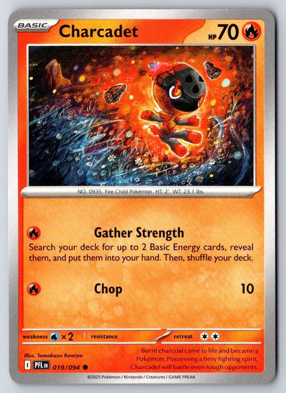 Charcadet 019/094 Common Phantasmal Flames Pokemon Near Mint