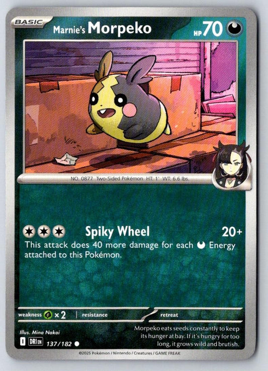 Marnie's Morpeko 137/182 Common Destined Rivals Pokemon Near Mint