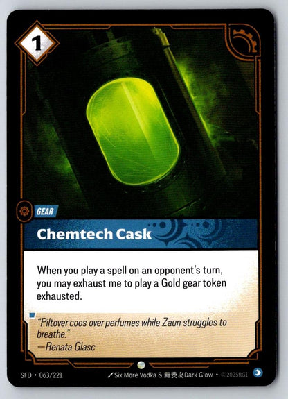 Chemtech Cask 063/221 Common Spiritforged Riftbound Near Mint