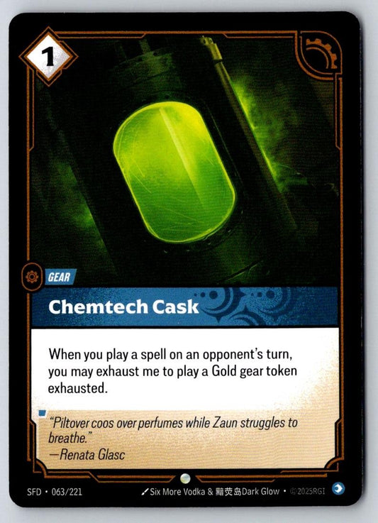 Chemtech Cask 063/221 Common Spiritforged Riftbound Near Mint