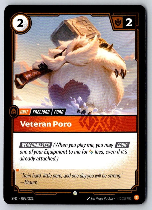 Veteran Poro 099/221 Common Spiritforged Riftbound Near Mint