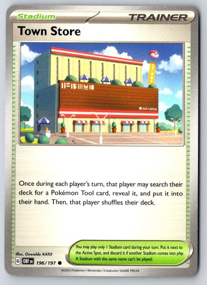 Town Store 196/197 Common Obsidian Flames Pokemon Near Mint