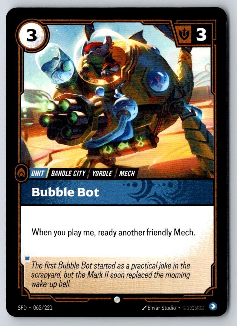 Bubble Bot 062/221 Common Spiritforged Riftbound Near Mint
