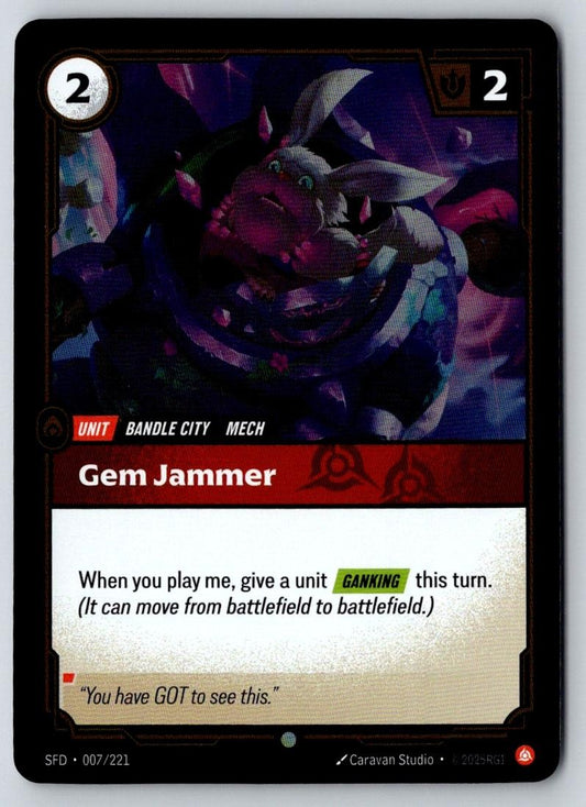 Gem Jammer 007/221 Common Spiritforged Riftbound Near Mint