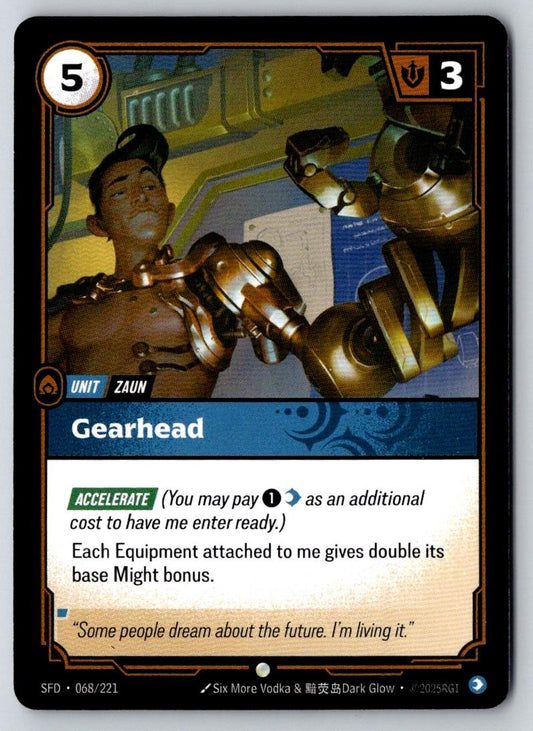 Gearhead 068/221 Common Spiritforged Riftbound Near Mint