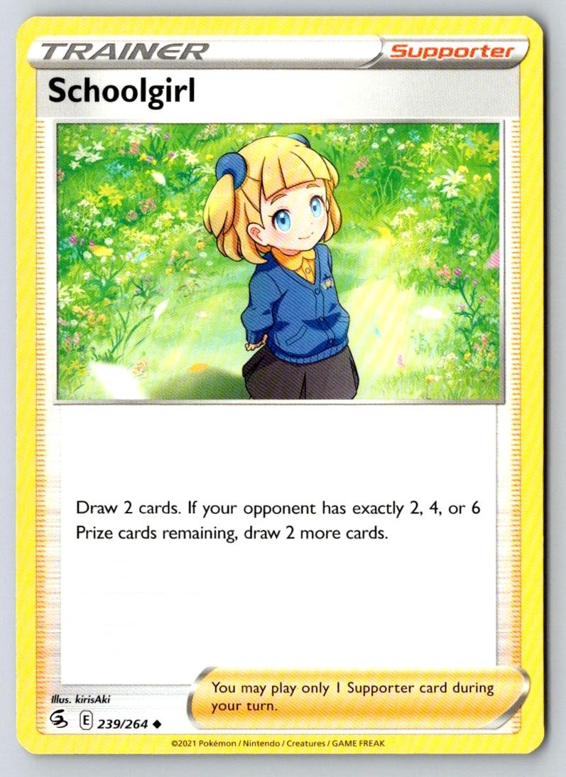 Schoolgirl 239/264 Uncommon Fusion Strike Pokemon Near Mint