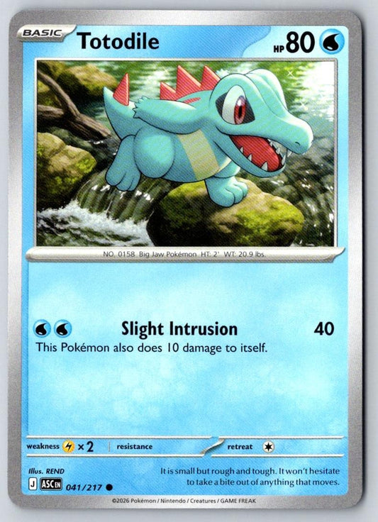 Totodile 041/217 Common Ascended Heroes Pokemon Near Mint