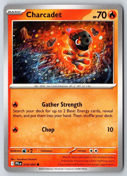 Charcadet 019/094 Common Phantasmal Flames Pokemon Near Mint