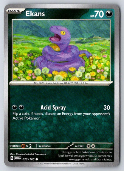 Ekans 023/165 Common 151 Pokemon Near Mint