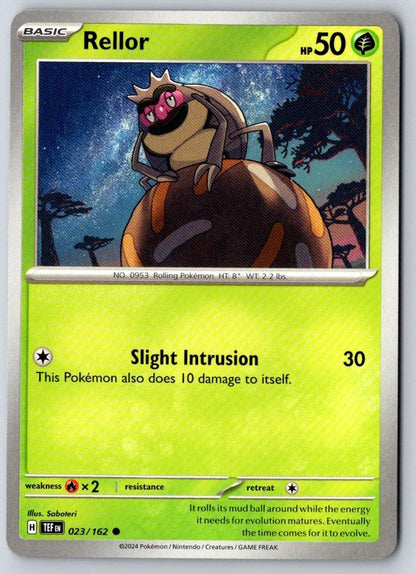 Rellor 023/162 Common Temporal Forces Pokemon Near Mint
