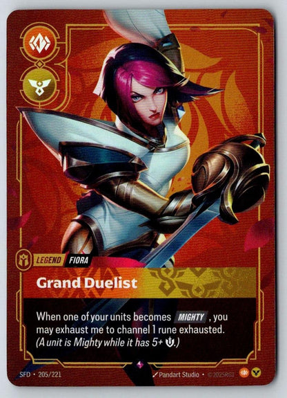 Fiora - Grand Duelist 205/221 Rare Spiritforged Riftbound Foil Near Mint