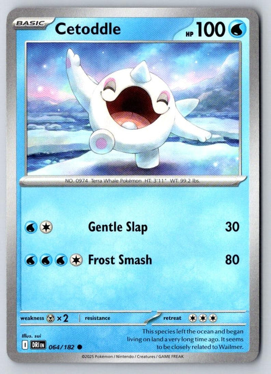 Cetoddle 064/182 Common Destined Rivals Pokemon Near Mint
