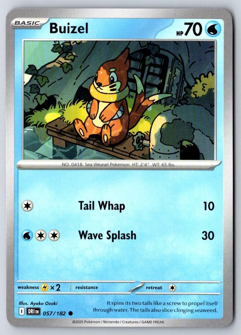 Buizel 057/182 Common Destined Rivals Pokemon Near Mint