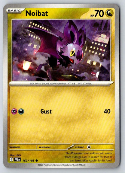 Noibat 152/193 Common Paldea Evolved Pokemon Near Mint