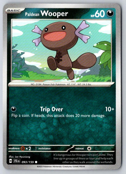 Paldean Wooper 093/159 Common Journey Together Pokemon Near Mint