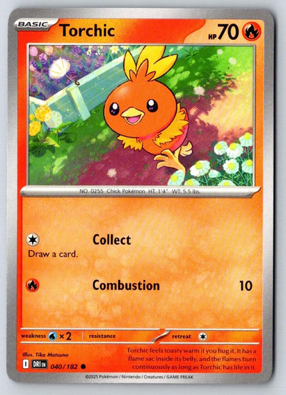 Torchic 040/182 Common Destined Rivals Pokemon Near Mint