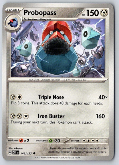 Probopass 146/197 Uncommon Obsidian Flames Pokemon Near Mint