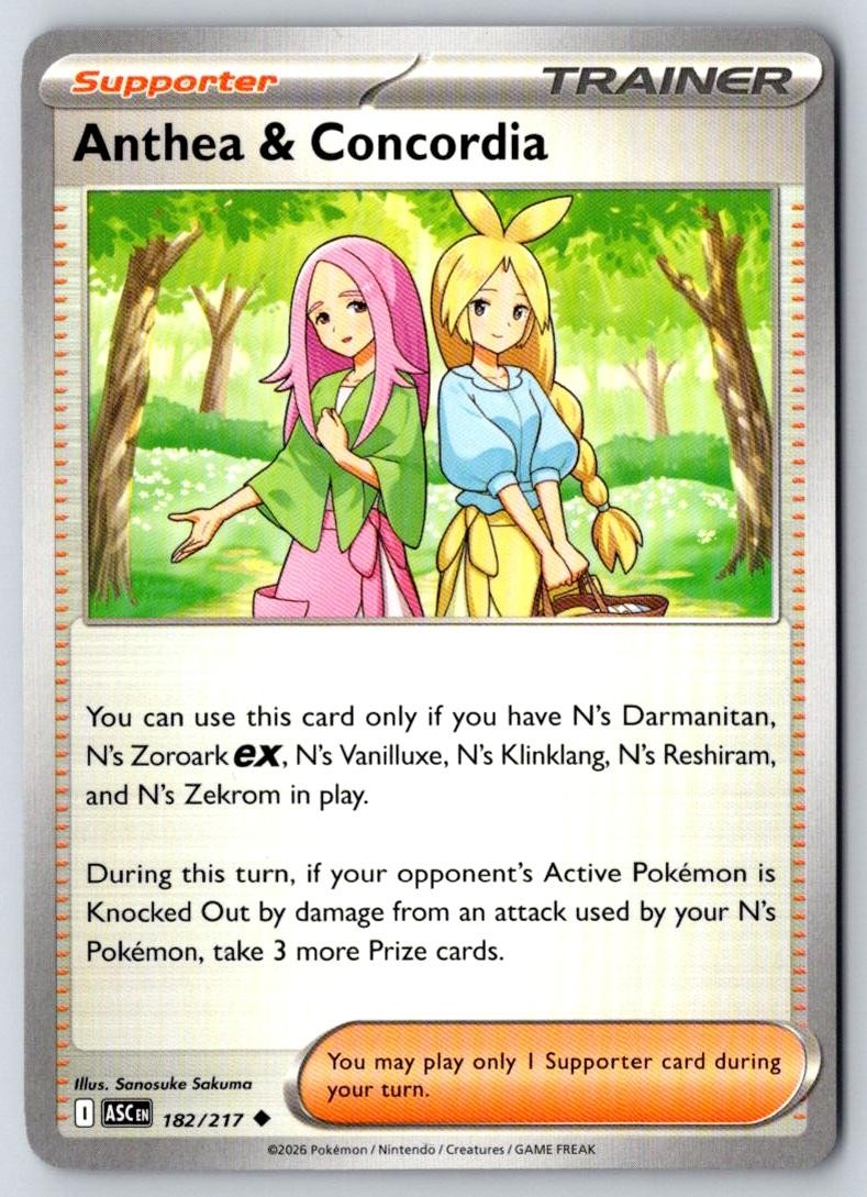 Anthea & Concordia 182/217 Uncommon Ascended Heroes Pokemon Near Mint