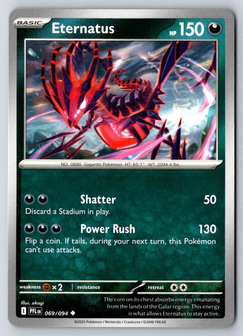 Eternatus 069/094 Uncommon Phantasmal Flames Pokemon Near Mint