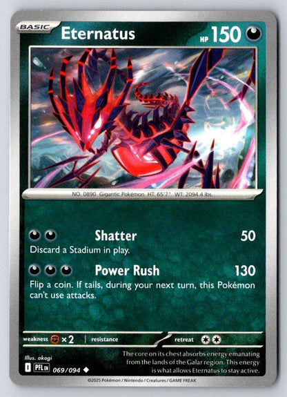 Eternatus 069/094 Uncommon Phantasmal Flames Pokemon Near Mint