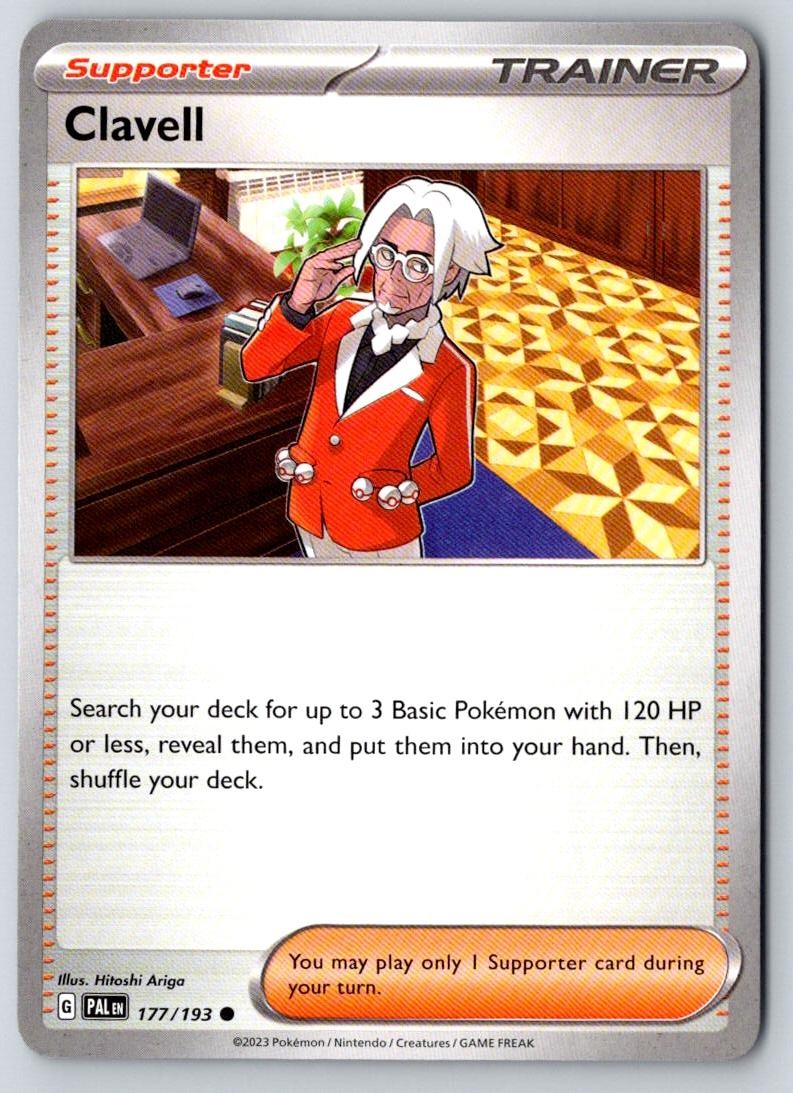 Clavell 177/193 Common Paldea Evolved Pokemon Near Mint