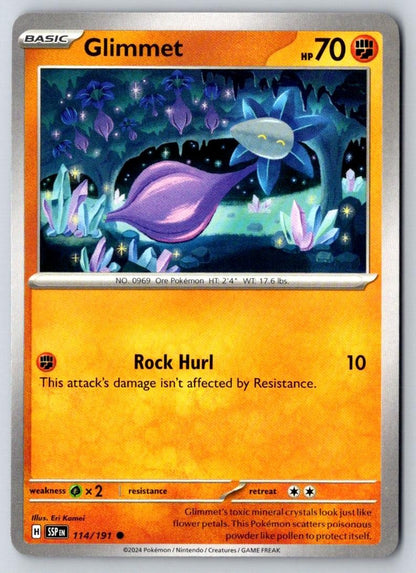 Glimmet 114/191 Common Surging Sparks Pokemon Near Mint