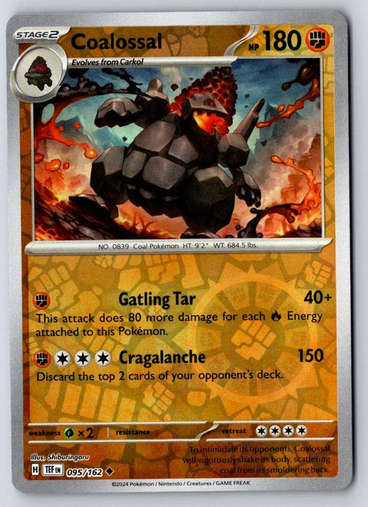 Coalossal 095/162 Uncommon Temporal Forces Pokemon Near Mint