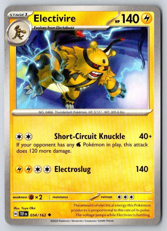 Electivire 054/162 Uncommon Temporal Forces Pokemon Near Mint