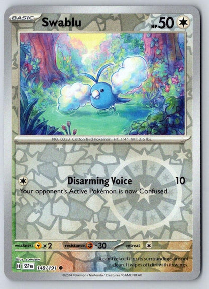 Swablu 148/191 Common Surging Sparks Pokemon Near Mint