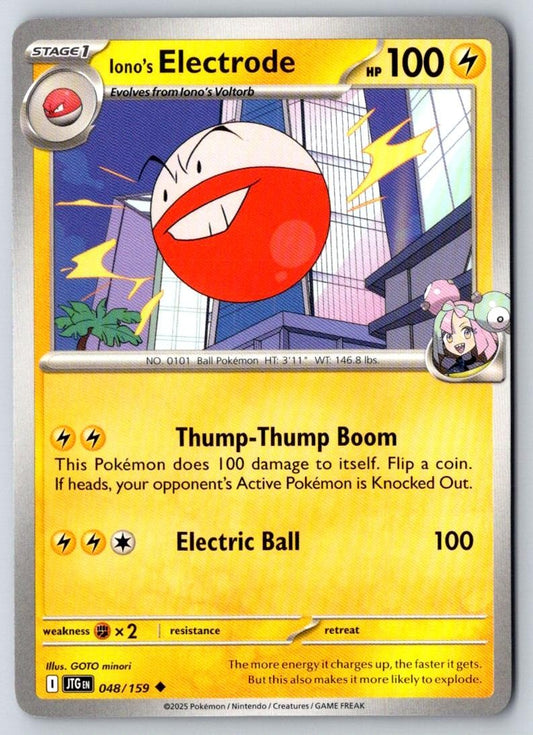 Iono's Electrode 048/159 Uncommon Journey Together Pokemon Near Mint