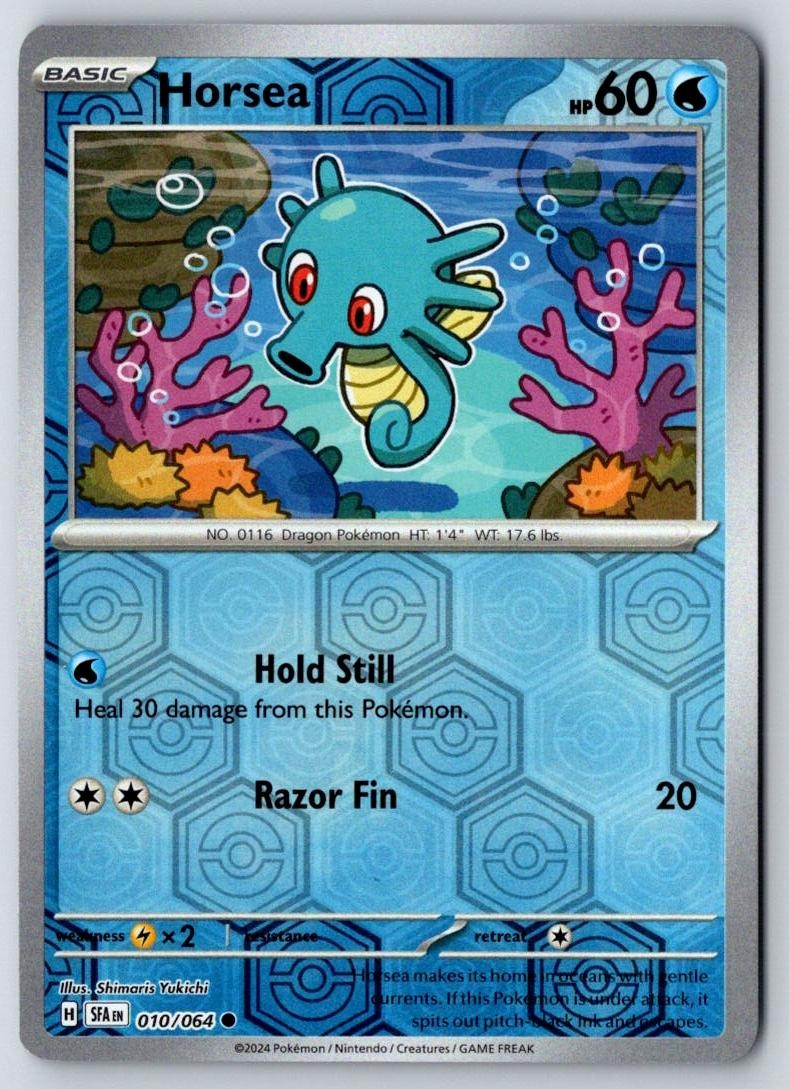 Horsea 010/064 Common Shrouded Fable Pokemon Near Mint