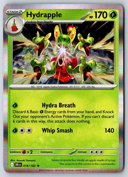 Hydrapple 018/182 Rare Destined Rivals Pokemon Holo Near Mint