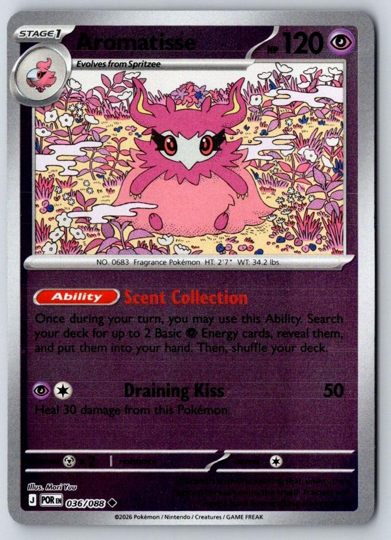 Aromatisse 036/088 Uncommon Perfect Order Pokemon Near Mint