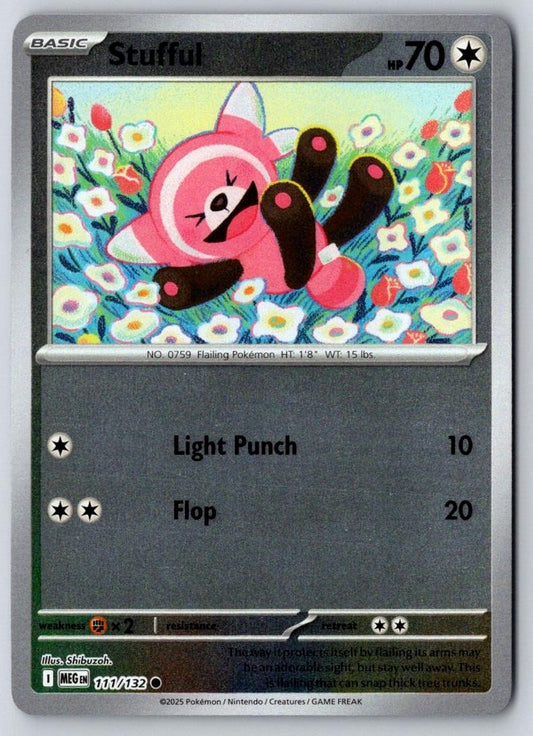 Stufful 111/132 Common Mega Evolution Pokemon Near Mint