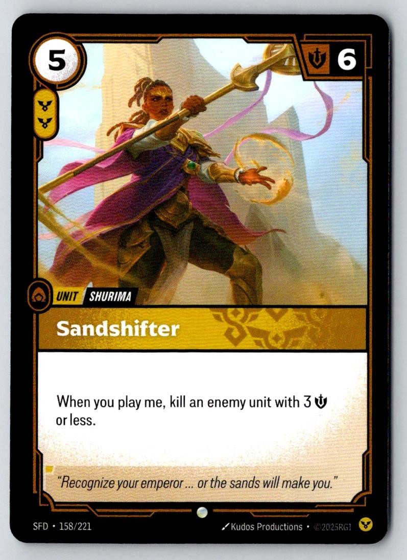 Sandshifter 158/221 Common Spiritforged Riftbound Near Mint