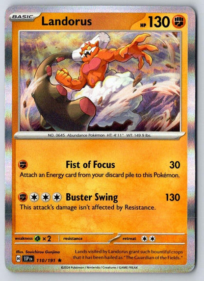 Landorus 110/191 Rare Surging Sparks Pokemon Holo Near Mint