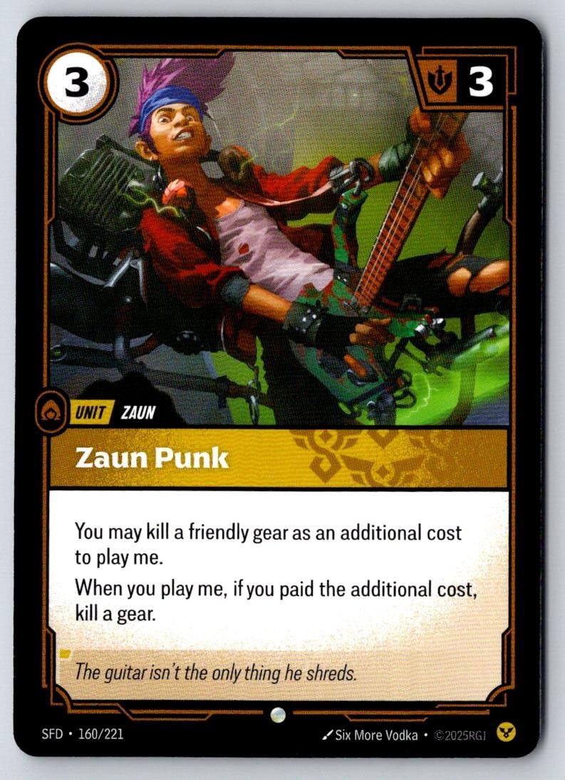Zaun Punk 160/221 Common Spiritforged Riftbound Near Mint