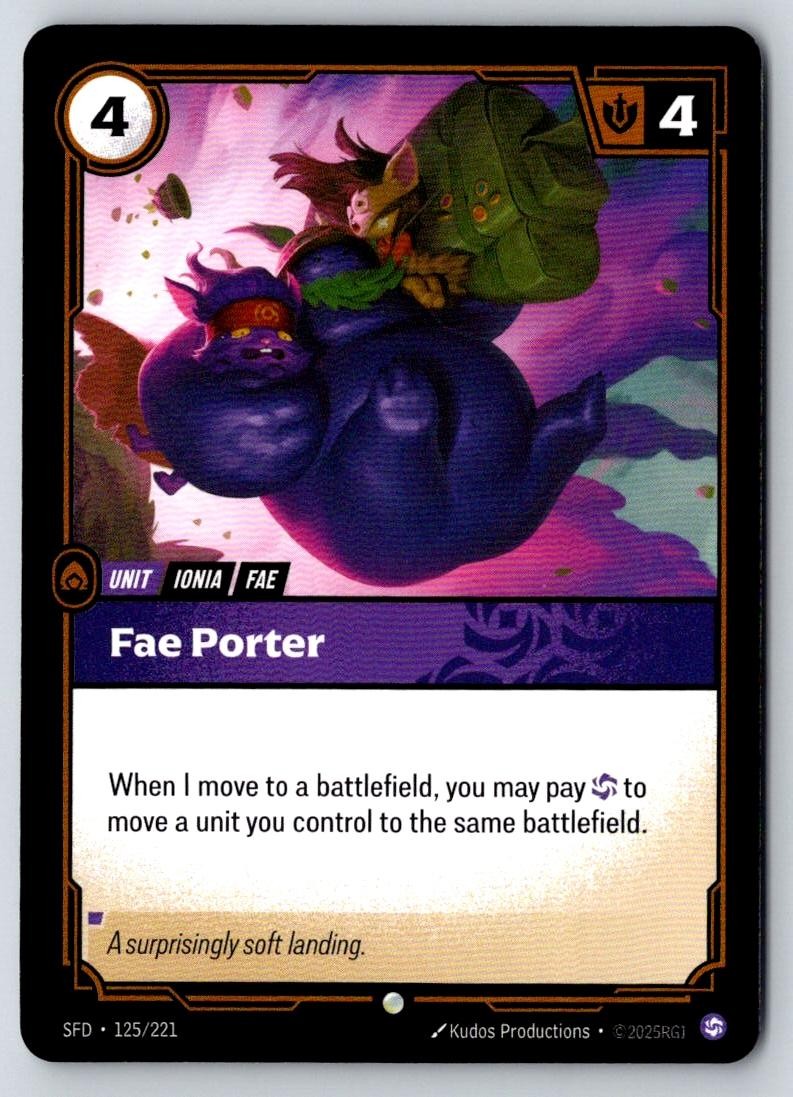 Fae Porter 125/221 Common Spiritforged Riftbound Near Mint